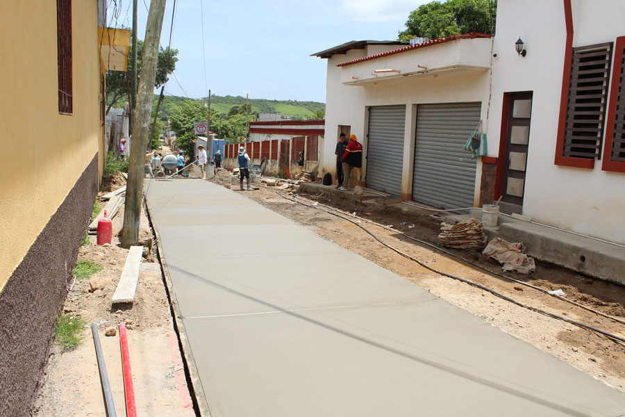 Pavimentación de calle del Barrio La Federal – Municipalidad de Agua Blanca