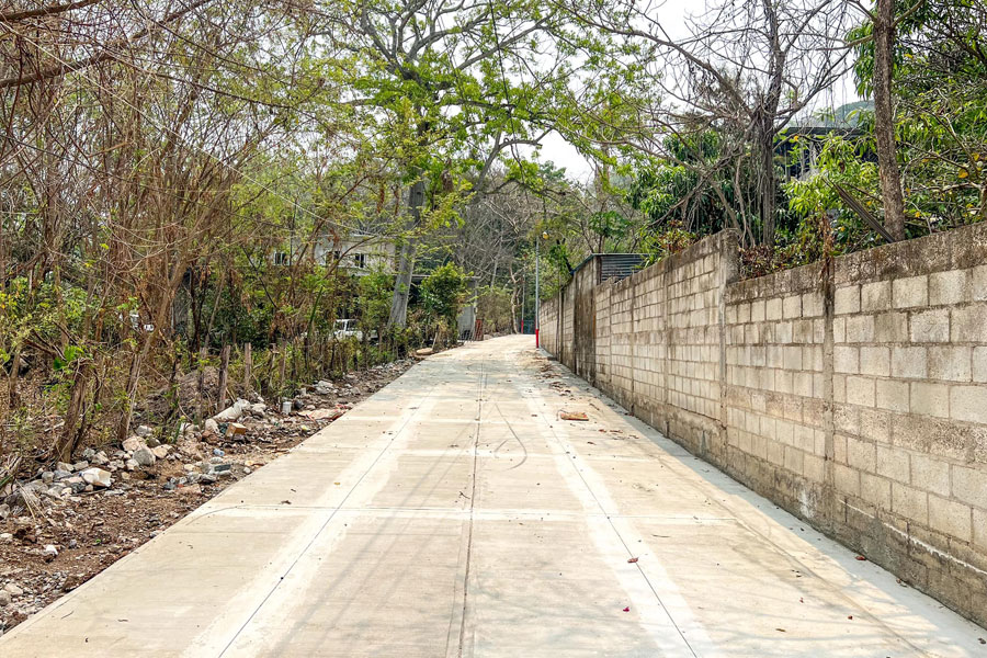 Así luce la calle de Barrio Ojo de Agua – Municipalidad de Agua Blanca