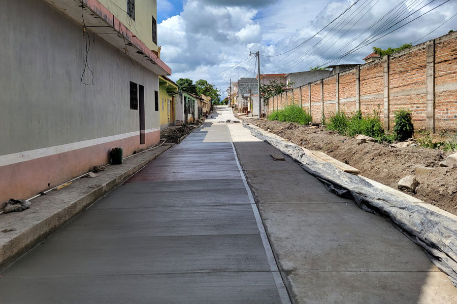 Avances Pavimento Calle La Federal – Municipalidad de Agua Blanca