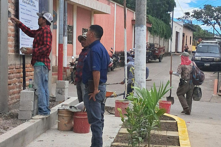 Avances del proyecto en Ejecución – Municipalidad de Agua Blanca